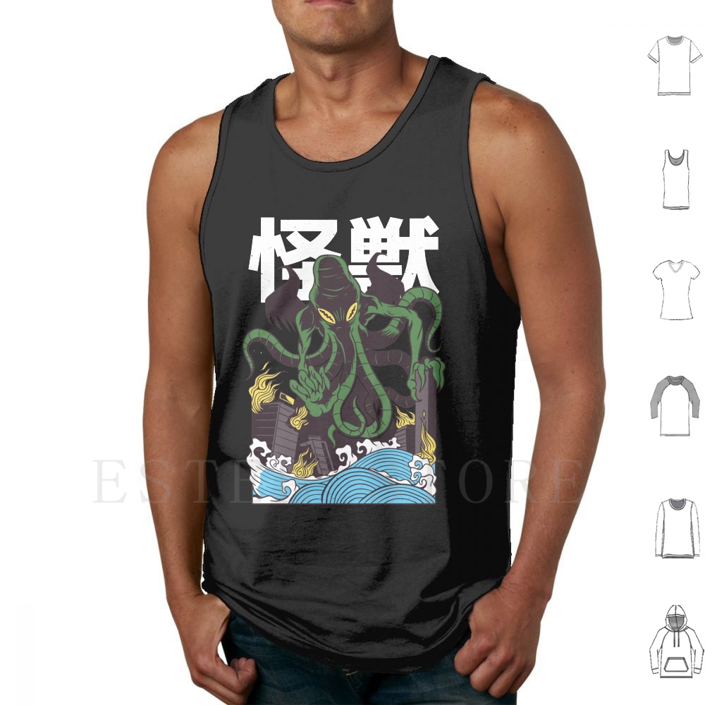Japanese Cthulhu Tank Tops Ves - Japanese Daily Lifestyle review and price